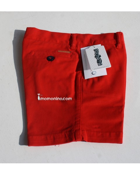 pantalon corto chino rojo