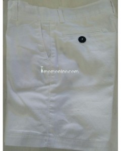 pantalon corto chino blanco